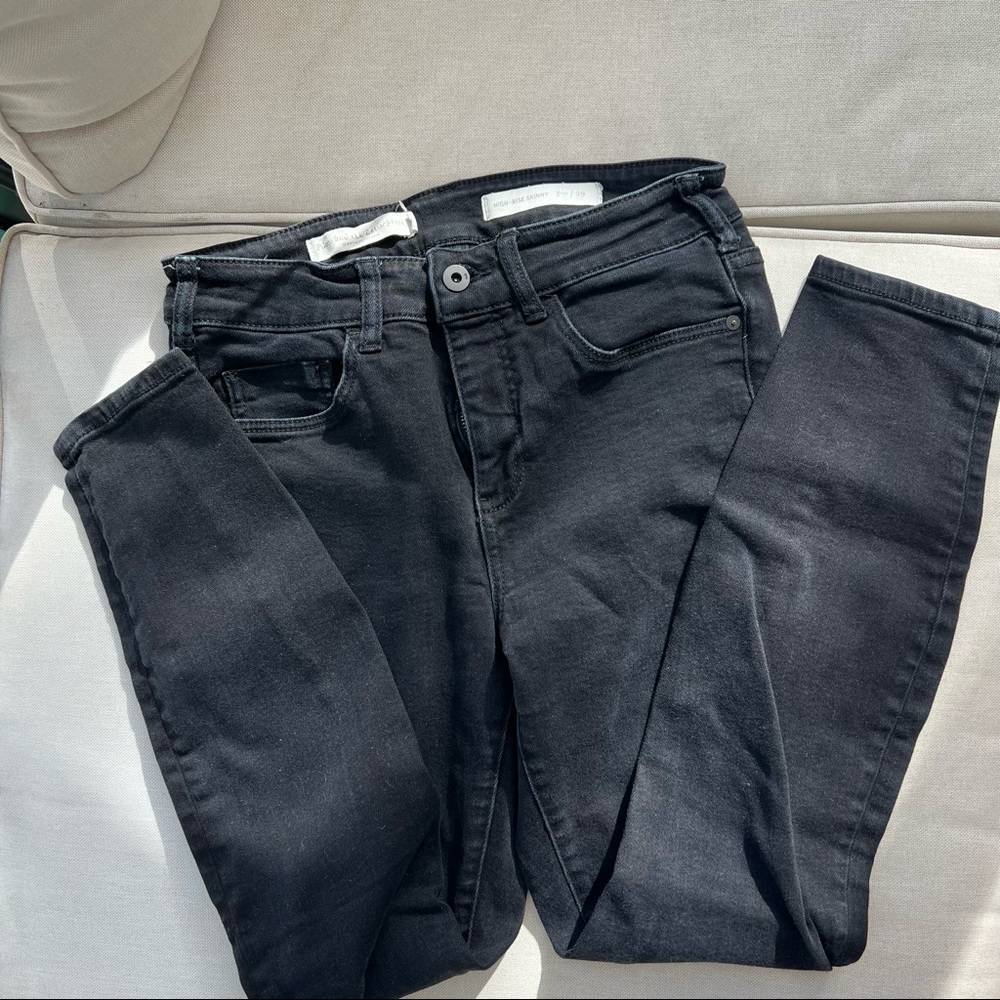 Anthropologie Pilcro Black High Rise Skinny 29